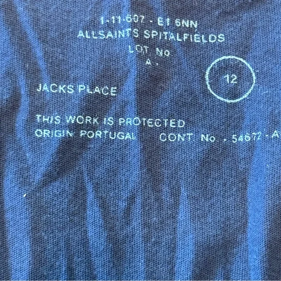 ALLSAINTS Spitalfields Black Skull Embellished Tank Dress Long Tunic - Picture 5 of 7